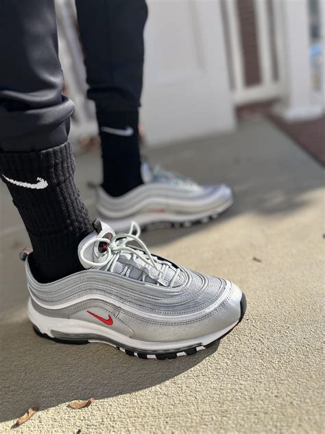 nike air max 97 silber 43|nike 97 og silver bullet.